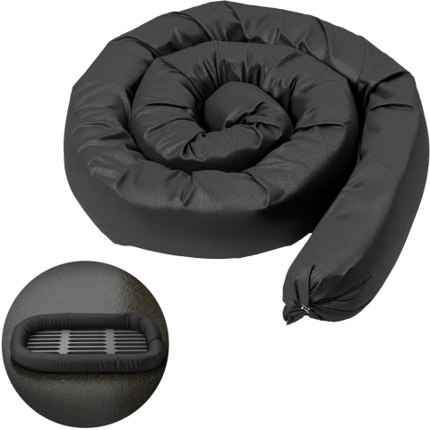 VEVOR Sedimentfilterrol 12,7 cm x 3 m, blad- en puinopvangrol, erosiebestrijding, polypropyleenvulling, voor regenwaterbeheer, bescherming van regenwaterafvoeren, 4-pack