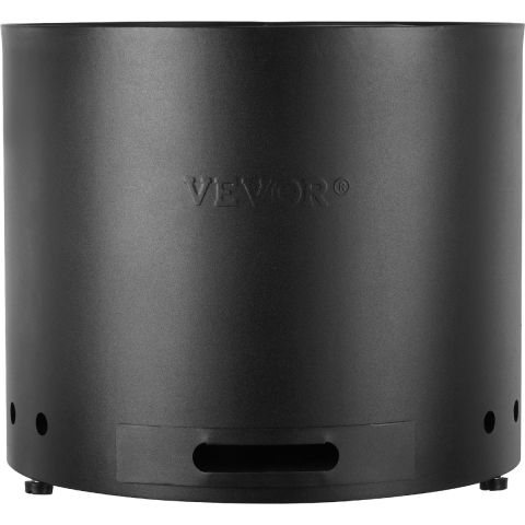 VEVOR Rookloze vuurkorf, kampvuur, H: 32 cm x D: 38 cm, houtkachel met uitneembare aslade, draagbare vuurkorf voor buiten, gemaakt van roestvrij staal SUS430, ideaal voor kamperen op het terras