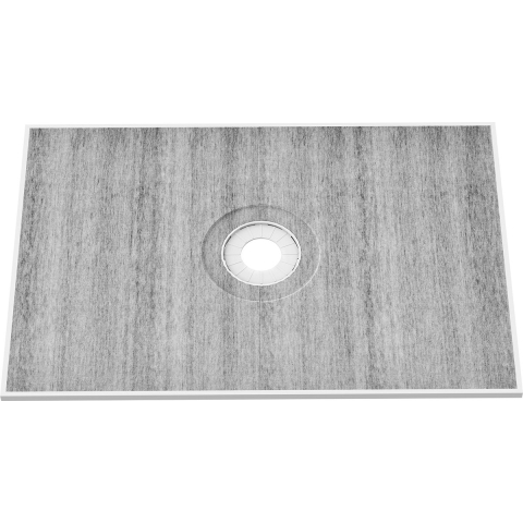 VEVOR douchecabineset, 1219 x 1828 mm douchebakset met 160 mm centrale afvoer, lichtgewicht EPS-douche-installatiesets met 2 waterdichte doeken, douchebak-kantelstangen geschikt voor de badkamer