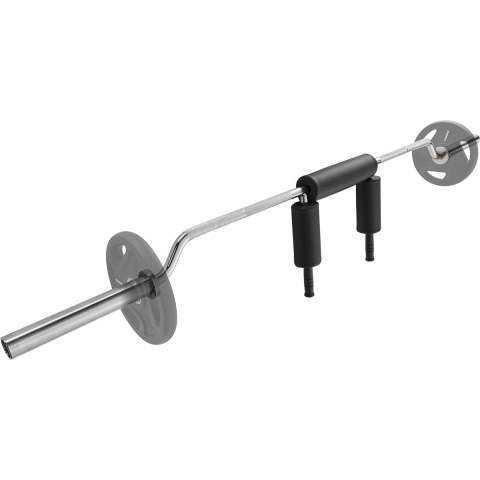 VEVOR Halterstang 2210 mm totale lengte, Halterstang opbergstandaard 315 kg draagvermogen, Curl Halterstangen Stalen Halterstang, Halterset, Halters, Krachttraining