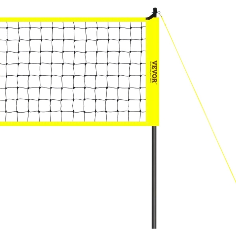 VEVOR Volleybalnet Hoogte Verstelbaar Volleybalnet Set, Draagbaar Beachvolleybalnet, Buitenvolleybalnet Opvouwbaar Volleybalnet met Volleybal & Draagtas, voor Tuin Strand Gazon etc.