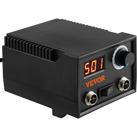 VEVOR Professioneel houtbrandgereedschap Pyrografie, pyrografieset met dubbele pen en dubbele connector, pyrografieapparaat, pyrografiemachineset, pyrografiestation inclusief digitaal display Pyrografie-ijzer