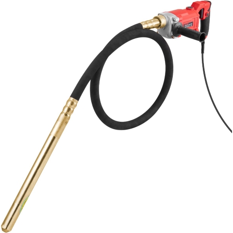 VEVOR Handheld Betontrilmachine, 960W Elektrische Trilmachine 4000RPM, Elektrische Betontrilmachine met 2m Schachtstang, Draagbare Potloodtrilmachine voor het Verwijderen van Luchtbellen en het Mengen van Beton