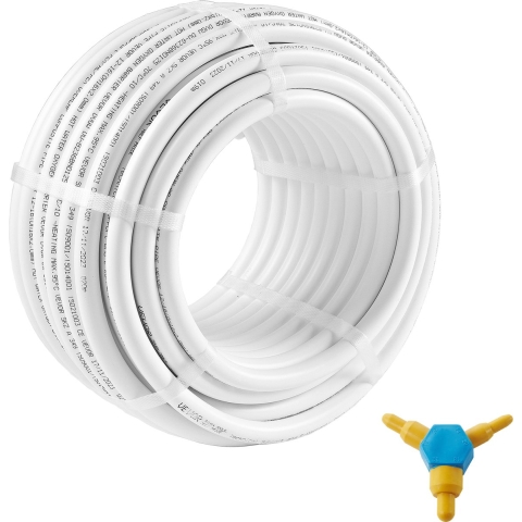 VEVOR aluminium composietbuis aluminium meerlaagse composietbuis 25 m witte PEX-buis aluminium meerlaagse composietbuis MV-buis meerlaagse buis ideaal voor vloerverwarming en radiatoraansluiting aluminium composietbuis