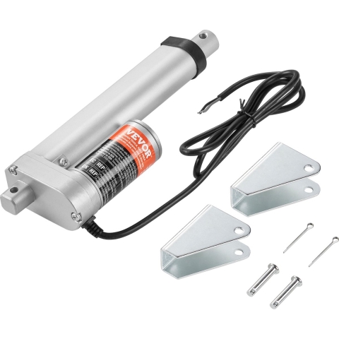 VEVOR 1500N Lineaire actuator DC 12V lineaire aandrijving IP54 elektrische lineaire motor 100 mm slag Geluidsniveau ≤ 60 dB Elektrische deuropener 5 mm/s Reissnelheid Lineaire technologie Aanpassingsaandrijving