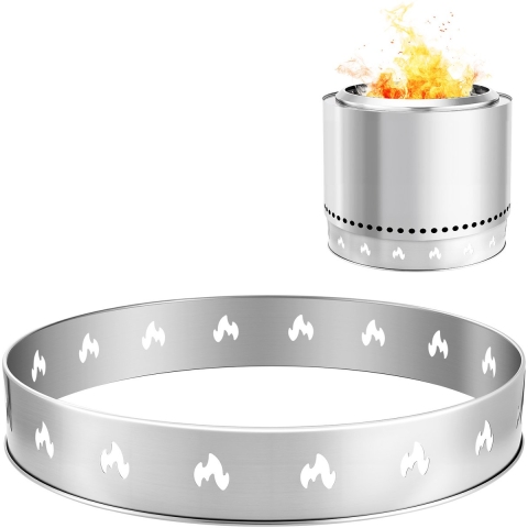 VEVOR Vuurschaalstandaard φ587 x 99 mm, Accessoires voor buitenvuurkorven, Ondersteuningsframe voor kachel Ranger van roestvrij staal, Draagbare buitenkampeerbeugel voor open haarden