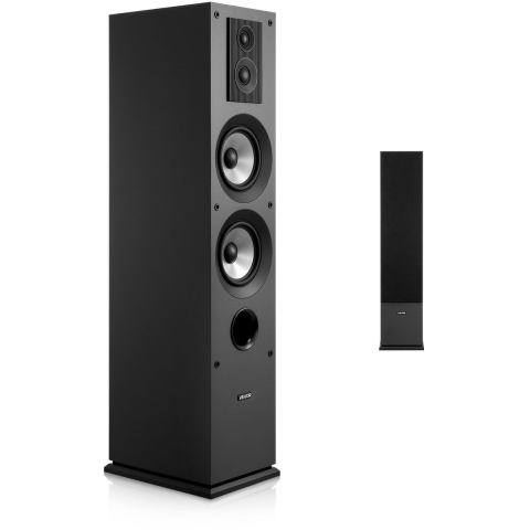 VEVOR Passief staande luidsprekers, 3-weg systeem met 1,91/2,54 cm tweeter, dubbele 13,34 cm woofer, 145 W piekvermogen, frequentiebereik 70 Hz - 20 kHz, MDF-behuizing, voor thuisaudio, enkel
