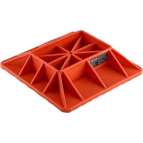 VEVOR basis- en handgreephouder voor autokrik High Lift Jack 295 x 295 mm Off-road krikbasis met 3175,2 kg capaciteit, kriksteunstandaard voor de meeste krikken met 185 x 120 mm basis