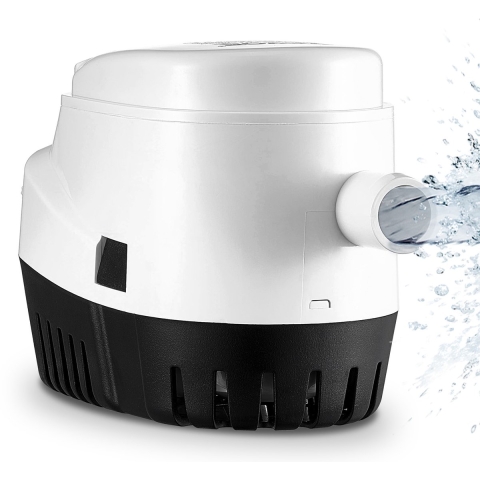 VEVOR Bilgepomp 750 GPH 12 V Boot Bilgepomp met vlotterschakelaar, 19 mm uitlaatdiameter, Kleine Boot Bilgepomp, Elektrische Marine Bilgepomp voor Boten, Vijvers, Zwembaden, Kelder