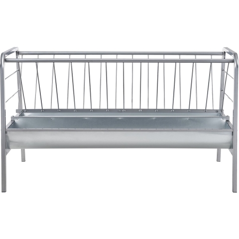 VEVOR vee hooirek, 2-in-1 graan- en hooivoeder, hooirek met een capaciteit van 80 gallon, 1471 mm lange geiten hooivoeder, stalen graan- en hooihouder voor schapenstallen