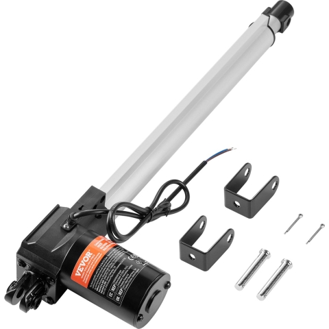 VEVOR 6000N Lineaire actuator DC 12V lineaire aandrijving IP44 elektrische lineaire motor 350 mm slaglengte Geluidsniveau ≤50 dB Elektrische deuropener 5 mm/s Reissnelheid Lineaire technologie Aanpassing aandrijving