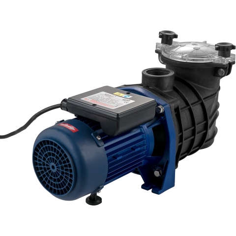 VEVOR Zwembadpomp Filterpomp, 15000 L / h Zwembadpomp 750 W 230 V 50 Hz Zwembad Filterpomp 1 HP, 3450 RPM Circulatiepomp met 1,5 m Stroomkabel Filterpomp, Max. Temperatuur 50 ℃ Zwembaddoseerpomp
