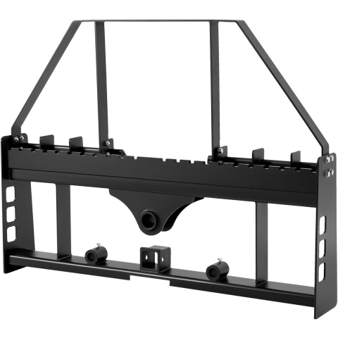 VEVOR Palletvorkframe voor schranklader, 1814 kg, 1150 mm palletvorkframeverlengingen met 50,8 mm trekhaak en speerhulzen, past op snelkoppelbare tractorlader, alleen frame