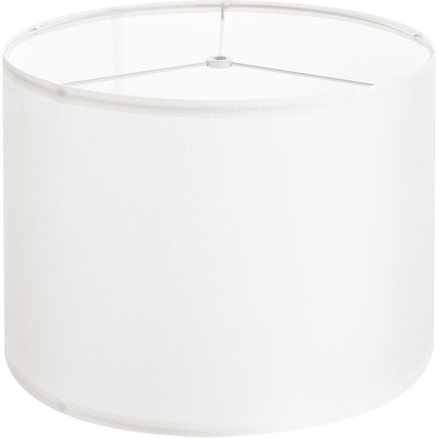 VEVOR Drumlampenkap 33 x 33 x 25 cm (boven x onder x hoog), 1 stuk middelgrote vervangende kap van linnen + PVC, lampenkap voor tafellampen, staande lampen, hanglampen (crèmewit linnen)