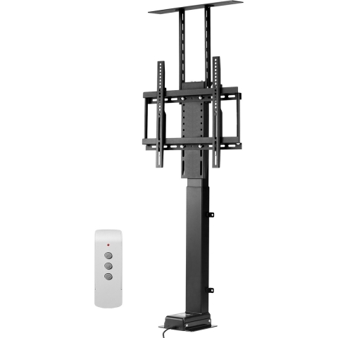 VEVOR Gemotoriseerde TV-liftstandaard Verstelbare TV-liftstandaardbevestiging (draagvermogen 60 kg), verticale elektrische TV-beugel met afstandsbediening, voor 813-1397 mm (niet in kast)