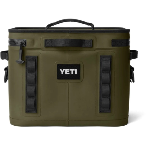 Yeti Hopper Flip 18L Cooler Bag, Olive Green, koeltas met schouderband
