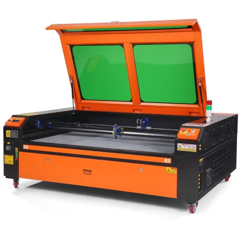 VEVOR 130W CO2-lasergraveur, 900x1400mm, 500mm/s lasersnijmachine met 2-weg luchtgeleiding, compatibel met LightBurn, CorelDRAW, AutoCAD, Windows, Mac OS, Linux, voor hout, acryl, textiel