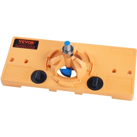 VEVOR Deurscharniergatopener Deurscharniersleufzoeker 35/26 mm deurscharnier, Deurscharniersjabloonmalset met borgclip, Verborgen scharniermaat, Positionering, Boren, Sleufmachine