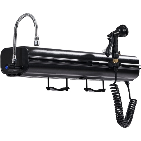 VEVOR Dakdrager Watertank Wateropslag voor Voertuigen 15 L met 2 Spatborden en T-sleuf, Aluminium Tank met Hogedrukaansluiting, voor Kofferbak Rolbeugels Dwarsdragers