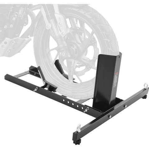 VEVOR Motorfiets Voorwielblok Motorfietsstandaard 381-558,8 mm Verstelbaar, Motorfiets Wielblokstandaard Laadvermogen 816,5 kg, Geschikt voor 76,2-203,2 mm Bandbreedte Voor Paddock Stand