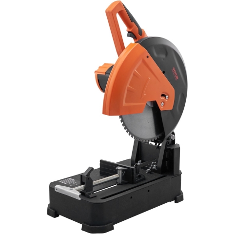 VEVOR 2800 W Verstekzaag met cirkelzaagblad, 35,5 cm, Professionele paneelzaag, Verstekzaag, Zagen, Verstekzaag, Cirkelzaag, Hoogwaardig zaagblad, Verstekzaag voor koud zagen, Oranje & Zwart