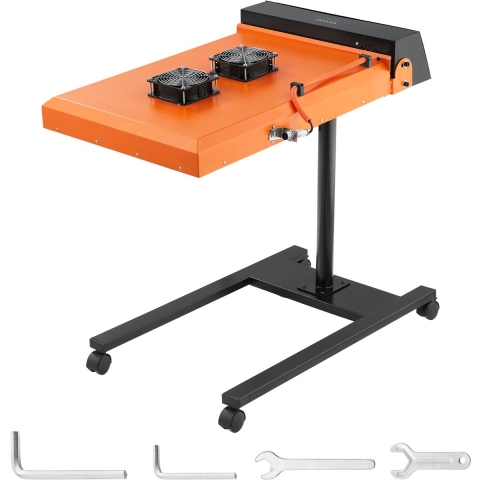 VEVOR Flash Dryer, 6000W, 485 x 540 mm, infrarood IR Flash Dryer voor zeefdruk, temperatuurregeling van 0-750°F, zeefdrukdroger met sensor, in hoogte verstelbaar, dubbele ventilatorkoeling, voor T-shirts