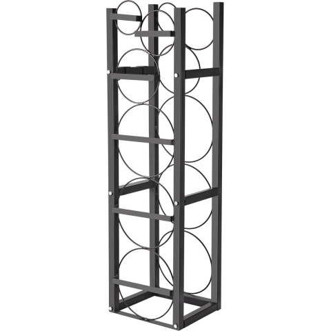 VEVOR koelmiddeltankrek met 3 x 30 lbs & 3 ruimtebesparende cilindertankrekken 116,8 x 30,5 x 28 cm, koelmiddelflessenrek, gascilinderrekken en houder, voor de opslag van gas, zuurstof