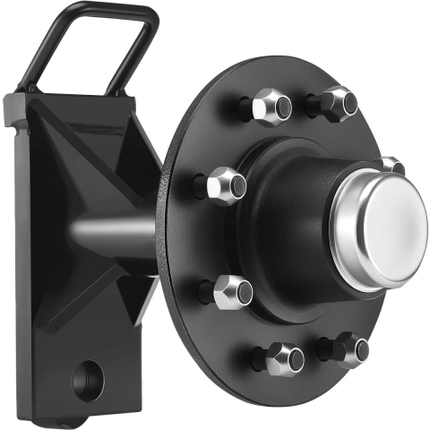 VEVOR Zeecontainerwielen, 8-gats wielset, robuuste zeecontaineras met ratelbevestigingsband, verplaatsbaar van 6 tot 12 meter, veilig transport voor dokken, magazijnen en bouwplaatsen, zwart