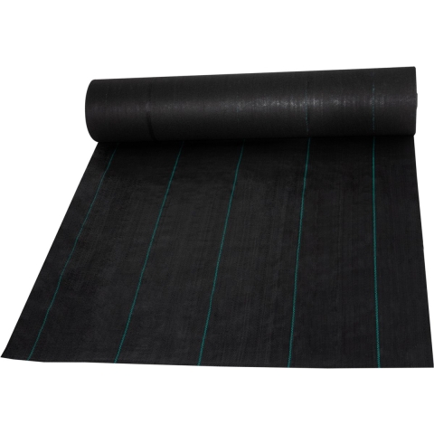 VEVOR Onkruidbestrijdingsdoek 1,5 x 76,2 m Tuinvlies 5 oz Onkruidfolie Onkruiddoek Tuinfolie Robuust PP-materiaal en eenvoudige montage Twee lagen voor buiten Tuin Gazon Oprit Zwart