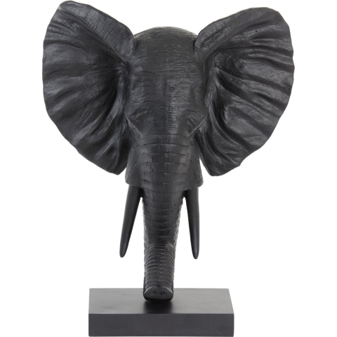 Light & Living Ornament Olifant - Zwart - 38.5x19.5x49cm - Modern