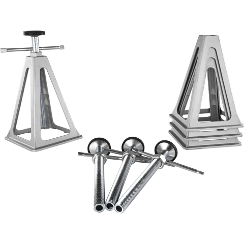 VEVOR 4-delige stapelkrik rolkrik 2,72 t krikstandaard autokrik 280-435 mm, campersteun aanhangwagenkrik camperstabilisatiesteunen