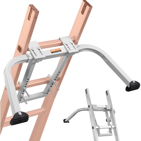 VEVOR Ladderstabilisator 150 kg, Stalen ladderdakhaak, Ladderstabilisator met spanwijdte/muurverlenging accessoire, Muurladder afstandhouder, Stabiele ladder afstandhouders voor goten