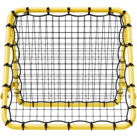 VEVOR Soccer Rebound Net 40 x 35 x 37 inch, draagbaar voetbaldoelnet met volledig verstelbare hoeken, hulpmiddelen en uitrusting voor alle leeftijden Kick-Back Rebounder