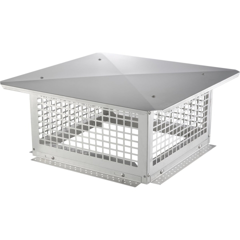 VEVOR Schoorsteenkap RVS 304 Schoorsteenkap 582x582x245mm Schoorsteenkap Vogelbescherming Regenkap Schoorsteenkap 2 Installatiemethode Schoorsteenkap Compatibel met verschillende soorten schoorstenen