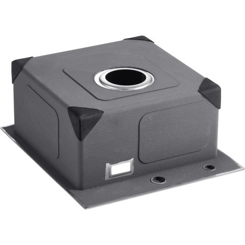 VEVOR Keuken Spoelbak Inbouw Spoelbak 40 x 45 x 19 cm Gemaakt van Roestvrij Staal Spoelbakken voor Bovenmontage, Enkele Kom met Accessoires, Huishoudelijke Spoelbak voor RV Voorbereiding Keukenbar