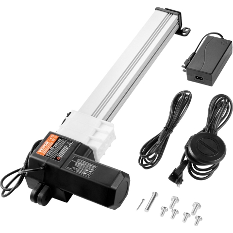 VEVOR Lineaire Actuator Kit, 330 mm hoge snelheid lineaire actuator met 14 mm/s, 24 V, 220 lbs/1000 N lineaire actuator voor het tillen van tv's/tafels/banken, IP44-bescherming - Adaptervoeding