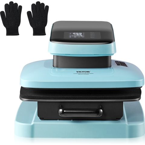 VEVOR Automatische hittepers, 15 x 15 inch slimme T-shirtpers met automatische ontgrendeling, warmt snel en gelijkmatig op, sublimatie-hittepers voor T-shirts, sublimatie
