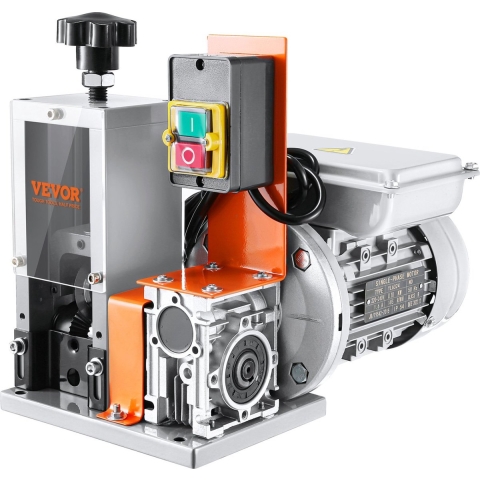 VEVOR Kabelstripmachine Elektrische kabelstripmachine φ1,5-25 mm 180W stripmachine 18 m per minuut snelheid Draadstripper 65Mn veerstalen mes Ideaal voor het strippen van koperdraad