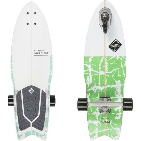 Skateboard Street Surfing Shark Attack