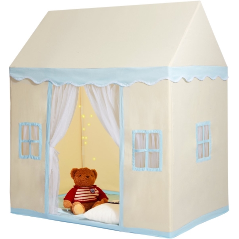 VEVOR Kids Speeltent, Kindertent voor Kinderen van 1-5 Jaar, Peutertent met Mat en Tentlamp, Tent voor Kinderen met Ramen voor Binnen en Buiten, Speelhuis Kasteeltent