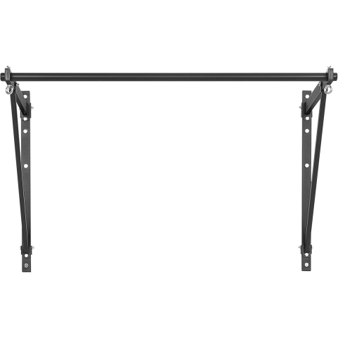 VEVOR optrekstang voor aan de muur, verstelbare diepte 559/762 mm vanaf de muur, stalen trainingsstangen voor het bovenlichaam, optrekstation (draagvermogen 200 kg), voor de sportschool