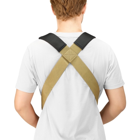 VEVOR Draagriemen, 2-persoons til- en transportsysteem met 2 riemen, 2 draagriemen en 1 handriem, verstelbare schouderriemen voor het verplaatsen van meubels, apparaten en matrassen