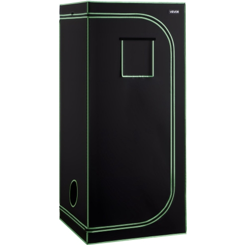 VEVOR kweektent, 80x80x180 cm, kweekkast van 600D, sterk reflecterend mylar, binnenplantentent met observatievenster, grondbak en ritssluiting, kweektent voor fruit, bloemen en groenten in de kas