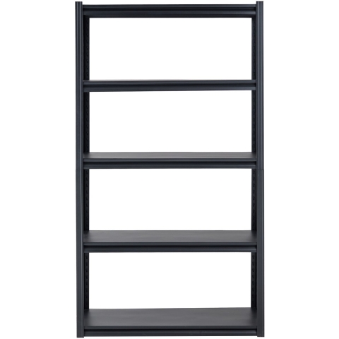 VEVOR opbergrek, 907 kg, boutloze stelling, kelderstelling, zware, verstelbare metalen garagestelling, 5 niveaus, 457,2 x 1016 x 1828,8 mm, opbergrek, voor keuken, werkplaats, kelder, magazijn, zwart