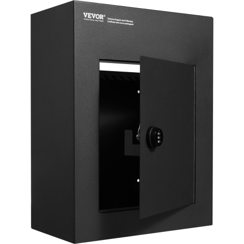 VEVOR Wandbrievenbus, Robuuste stalen inbouwbrievenbus voor muren van 70 tot 200 mm dik, Combinatieslot, Wandbrievenbus 330 x 178 x 430 mm, Zwart