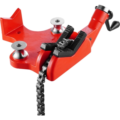 VEVOR kettingklem voor pijpen, pijpcapaciteit 12,7-203,2 mm, robuuste 880 mm lange ketting en gietijzeren voet, industriële pijpklem voor loodgieterswerk, autoreparatie en metaalbewerking