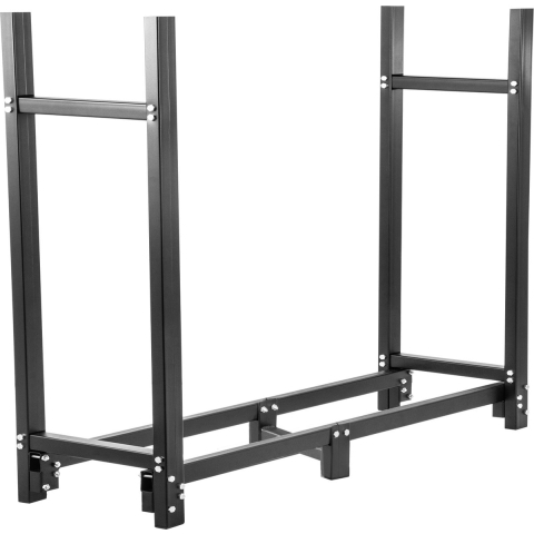 VEVOR Brandhoutrek Houtopslag Zwart, 6 Voeten 1300 Pond Houtopslag Brandhoutrek Metaal, Groot Brandhout Logboekrek Binnen voor Thuis of Industrieel Gebruik om Houtkachels, Houtstapels, Achtertuin