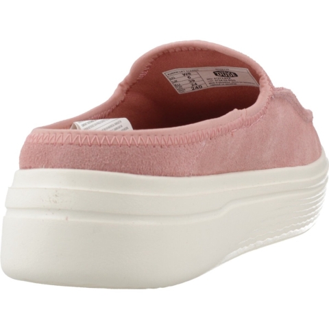 HEYDUDE Austin Lift Classic Leren Damesmuiltjes Met Rozet