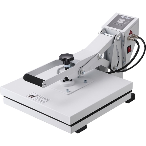 VEVOR Heat Press, Heat Press-machine voor T-shirts, snelle verwarming, hogedruk-hittepers 15 x 15, krachtige digitale industriële sublimatieprinter voor warmteoverdrachtvinyl
