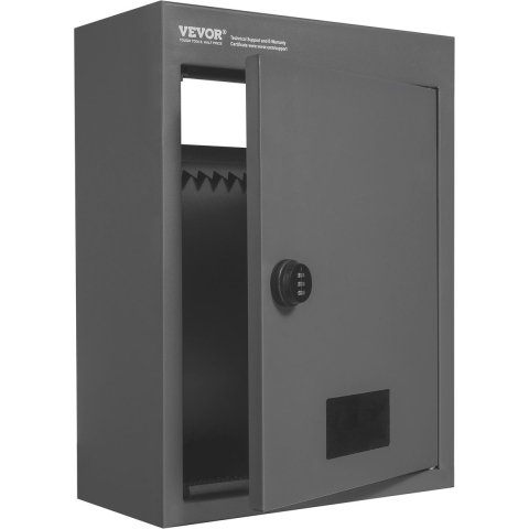 VEVOR muurdoorvoer brievenbus inbouwbrievenbus 320x158x430mm donkergrijs